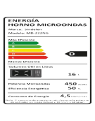 MICROONDA MD-222NG 20LTS 