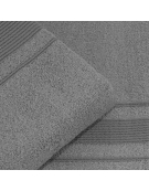 SET TOALLA AURORA 2PZ GRIS CLARO 