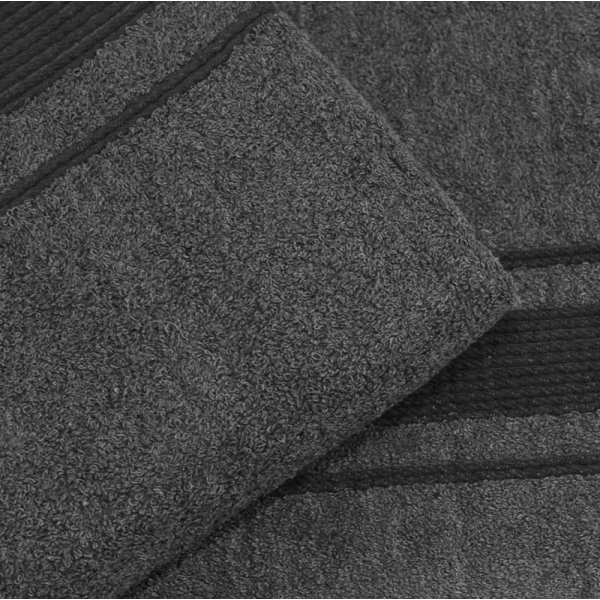 SET TOALLA AURORA 2PZ GRIS OSCURO 