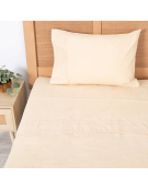 SABANA BRODERIE GEO 1.5P NUDE 