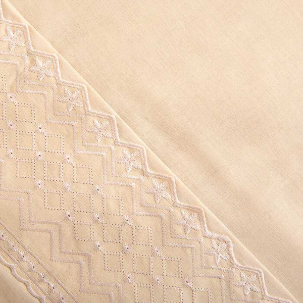 SABANA BRODERIE GEO KING NUDE 