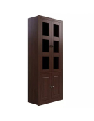 VITRINA 2 CUERPOS CHOCOLATE 