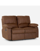 SOFA RECLINABLE ARCHIE 2C TELA MARRON 