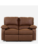 SOFA RECLINABLE ARCHIE 2C TELA MARRON 