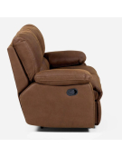 SOFA RECLINABLE ARCHIE 2C TELA MARRON 