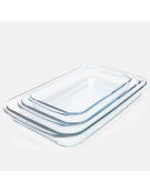 PACK ASADERA RECTANGULAR 3PZ 1.6+2.2+3LT 