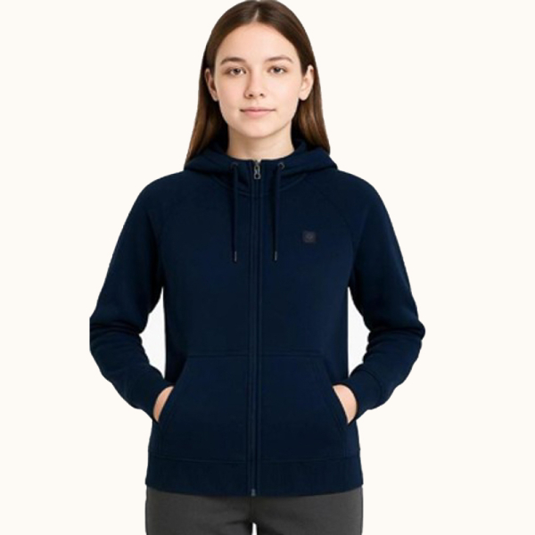 POLERON ESCOLAR ZIPPER W AZUL