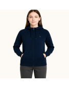 POLERON ESCOLAR NINA ZIPPER AZUL