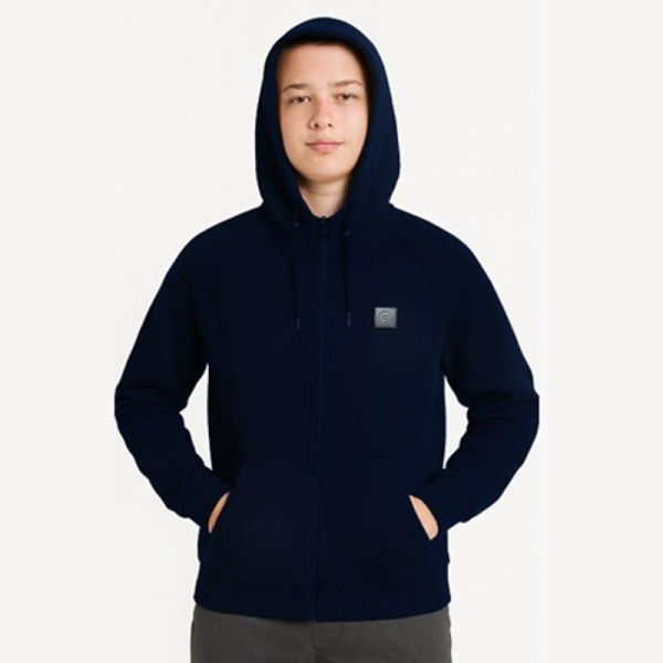 POLERON ESCOLAR JR ZIPPER AZUL