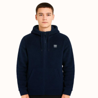 POLERON ESCOLAR SHAGGY AZUL