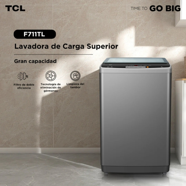 LAVADORA TCL F711TL 11 KG 