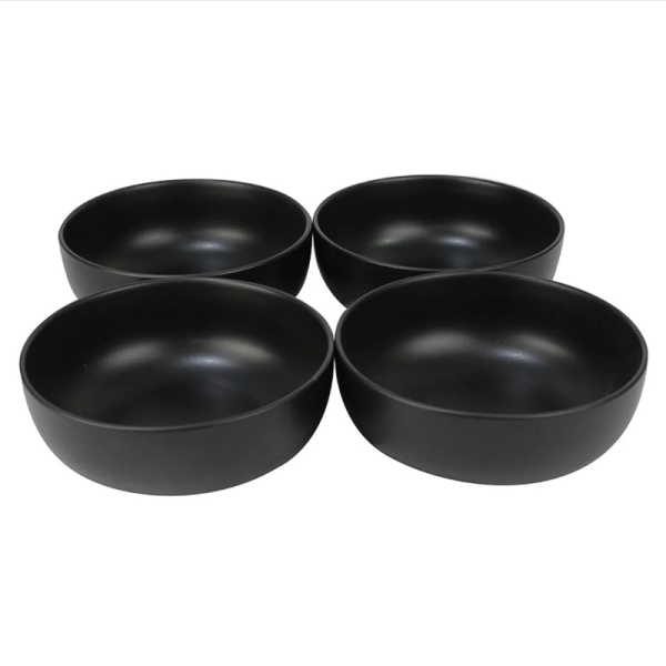SET 4B SOPA PORTO C.16CM NEGRO 