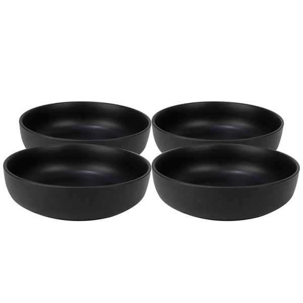 SET 4P HONDO PORTO C.20CM NEGRO 