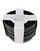 SET 4P HONDO PORTO C.20CM NEGRO 