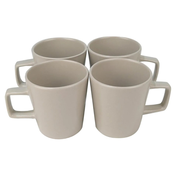 SET 4 MUGS PORTO C.350ML CREMA 