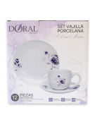 SET VAJILLA DOÑA MARIA 12PZ ADELA 