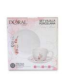 SET VAJILLA DOÑA MARIA 12PZ SOFIA 