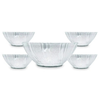 SET ENSALADERA VIDRIO GALAXY 5PZ 