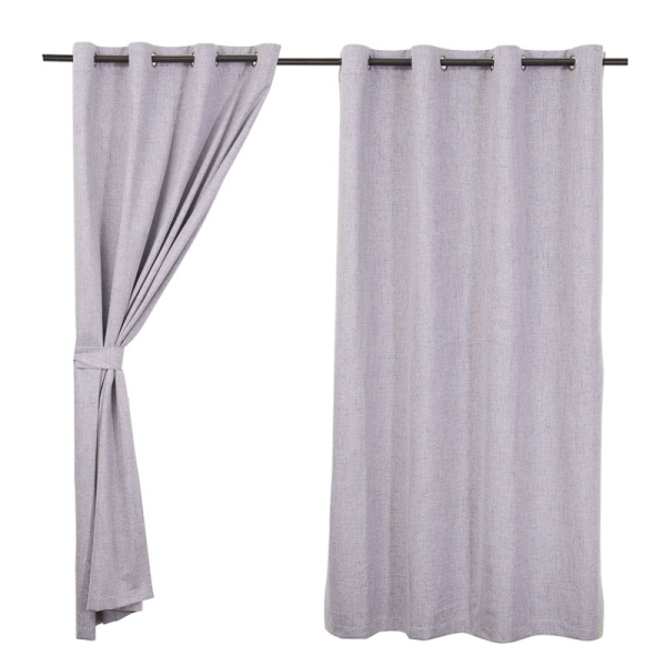 CORTINA BLACK/OUT MINK 2P GRAFITO 