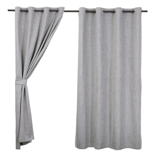 CORTINA BLACK/OUT MINK 2P GRIS OSCURO 