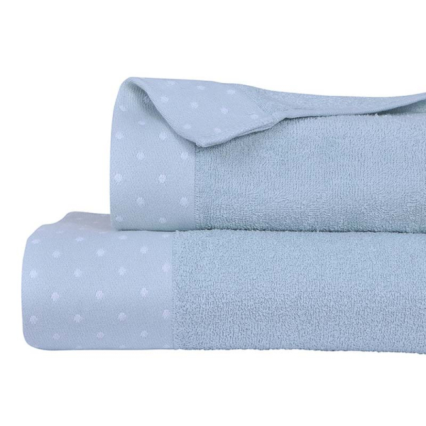 SET 2 TOALLAS ELITE 450GR CELESTE 