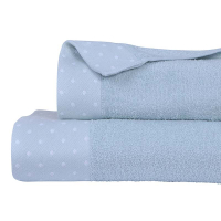 SET 2 TOALLAS ELITE 450GR CELESTE 