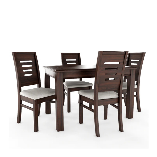 COMEDOR 4 SILLAS ROMA CHOCOLATE