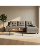 SECCIONAL PARIS 255X160 GRIS 