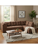 SECCIONAL ITALIA 306X210 CAFE 