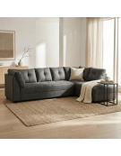 SECCIONAL ITALIA 306 X 210 GRIS OSCURO 