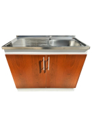 MUEBLE CON LAVAPLATO + GRIFO 1,00 CEDRO