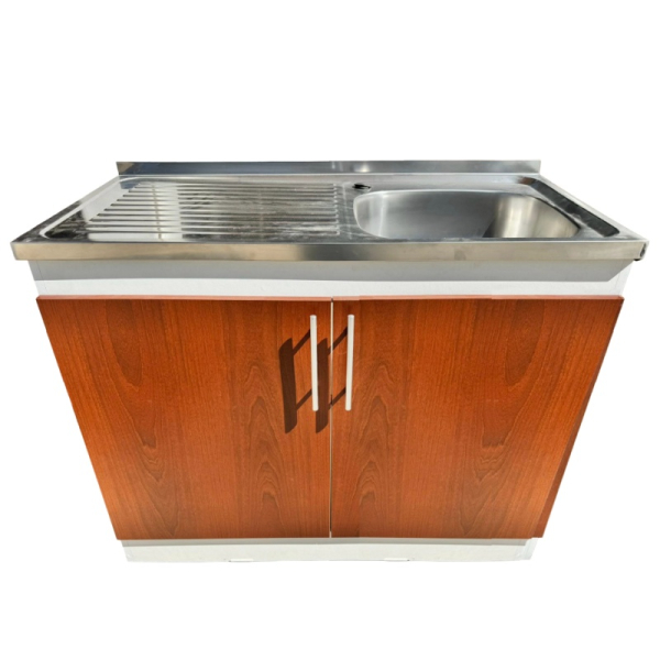 MUEBLE CON LAVAPLATO + GRIFO 1,00 CEDRO