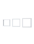 ESTANTE PARED CUADRADO 3 PIEZAS BLANCO
