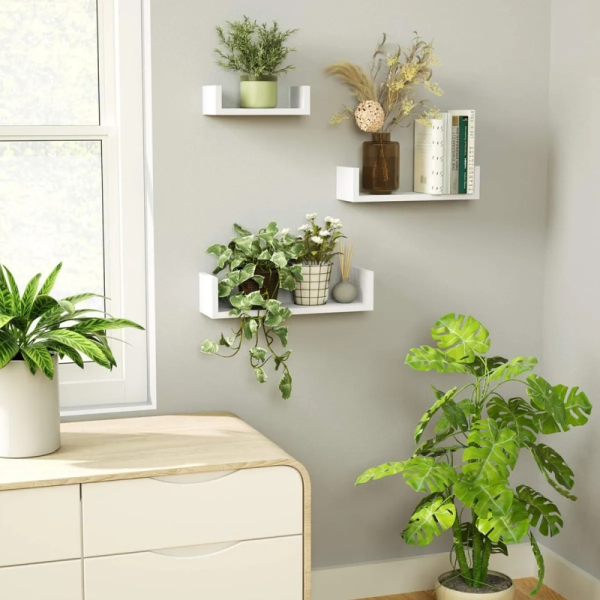 ESTANTE PARA PARED 3 PIEZAS BLANCO