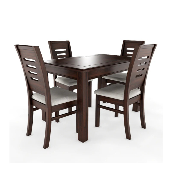 COMEDOR 4 SILLAS ROMA CHOCOLATE