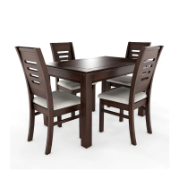 COMEDOR 4 SILLAS ROMA CHOCOLATE