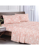 PLUMON MICROFIBRA ESTAMPADO FLOR ROSA 1.5P 