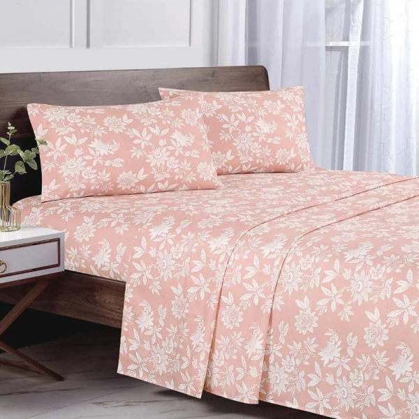 PLUMON MICROFIBRA ESTAMPADO FLOR ROSA 2.0P 