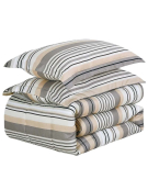 PLUMON MICROFIBRA ESTAMPADO LINEAS GRIS 2.0P 