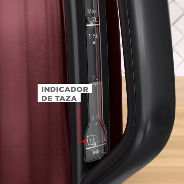 HERVIDOR KET SUBITO 5 RED 1.7 LT MOULINEX 