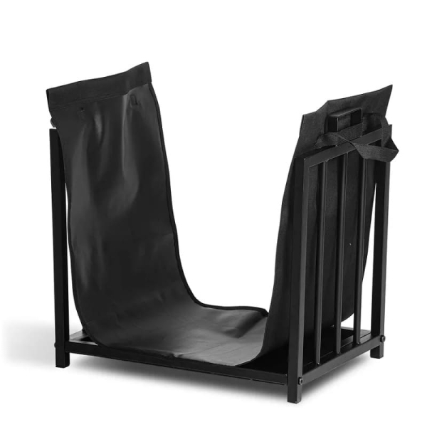 LEÑERO NEGRO PORTA LEÑA H168B 