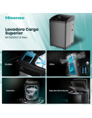LAVADORA CARGA SUPERIOR 21KG WT3I2123UT 