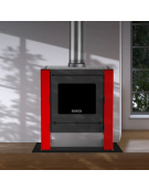 CALEFACTOR A LEÑA GOLD 500 ROJO 