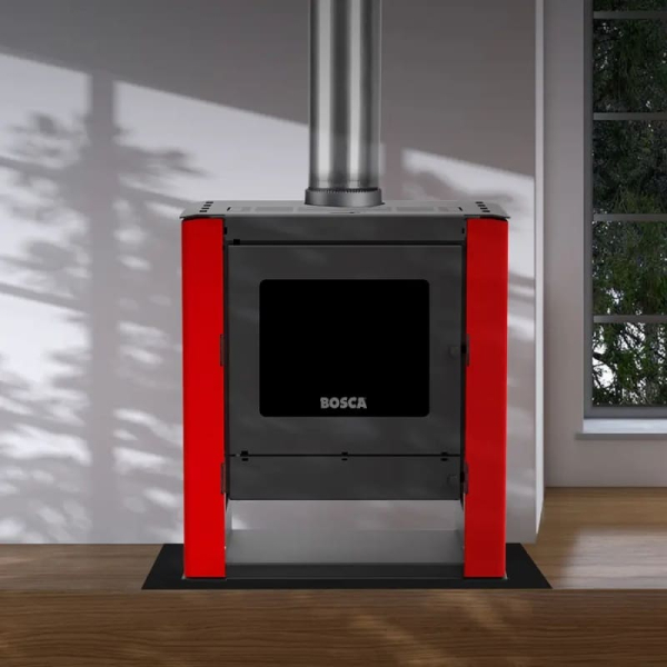 CALEFACTOR A LEÑA GOLD 500 ROJO 