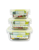 SET 3 HERMETICOS RECTANGULAR 