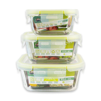 SET 3 HERMETICOS RECTANGULAR 