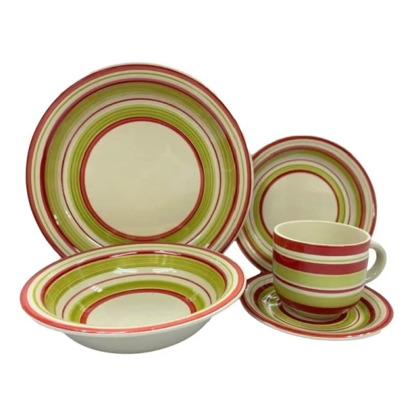 JUEGO LOZA 30 PIEZAS CERAMICA MADISON