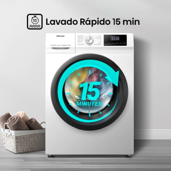 LAVADORA SECADORA HISENSE WD3Q1042BW