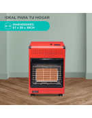 ESTUFA A GAS KGQ-5R ROJA KENDAL