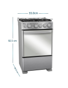 COCINA CMC5560FX1 4 PLATOS 